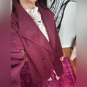 Burgundy Trench Coat
